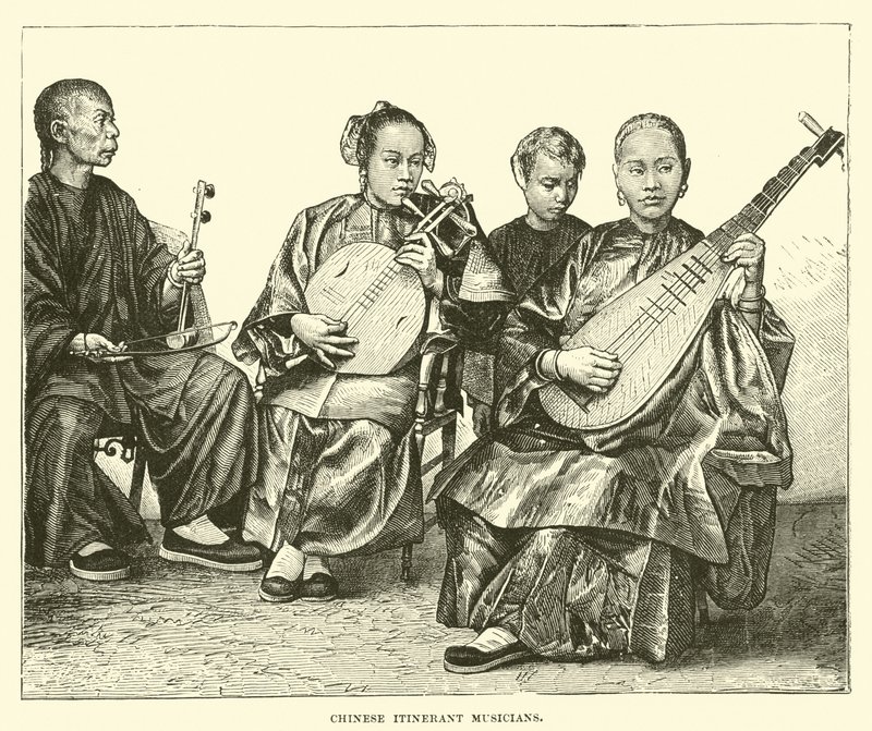 Çinli gezgin müzisyenler by English School