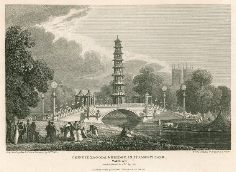 Çin pagodası ve köprüsü, St James