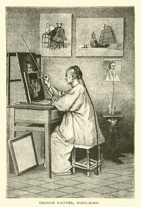 Çinli ressam, Hong Kong by English School