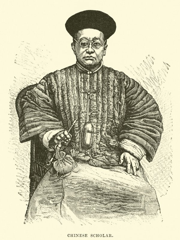 Çinli bilgin by English School