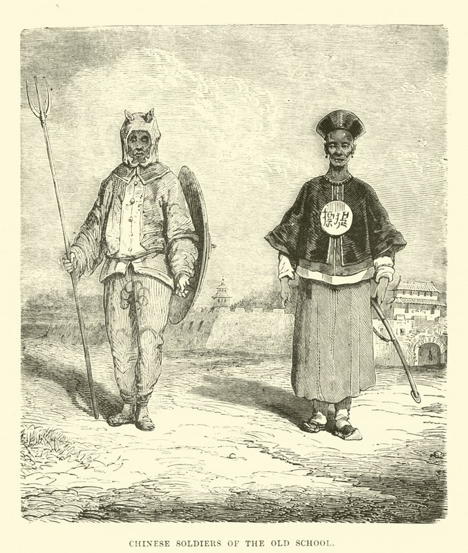 Eski okulun Çinli askerleri by English School