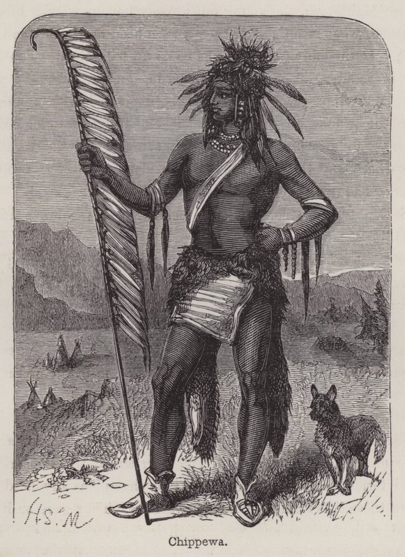 Chippewa (gravür) by English School
