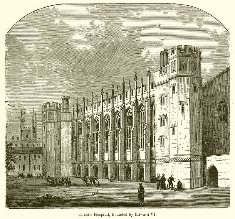 Edward VI tarafından kurulan Christs Hastanesi, by English School