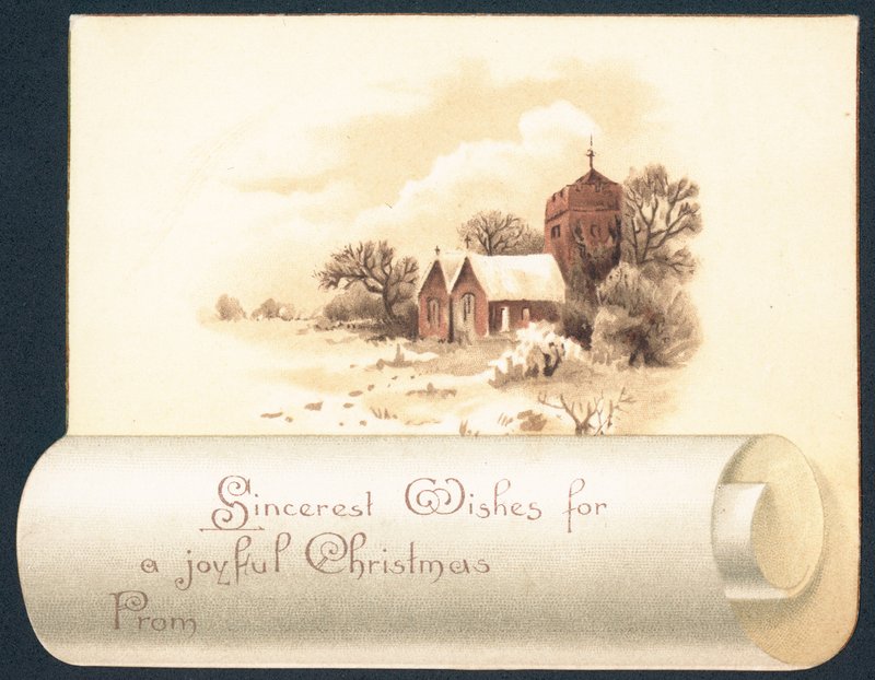 Karda kilise, Noel Kartı by English School