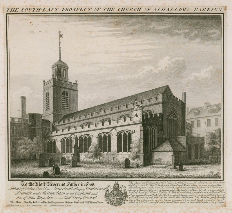 Barking All Hallows Kilisesi by English School