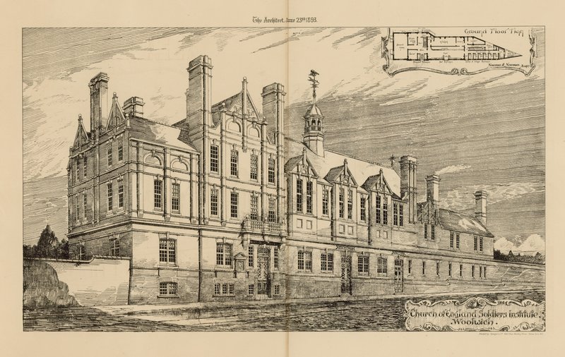 Woolwich'teki İngiltere Askerleri Enstitüsü Kilisesi by English School