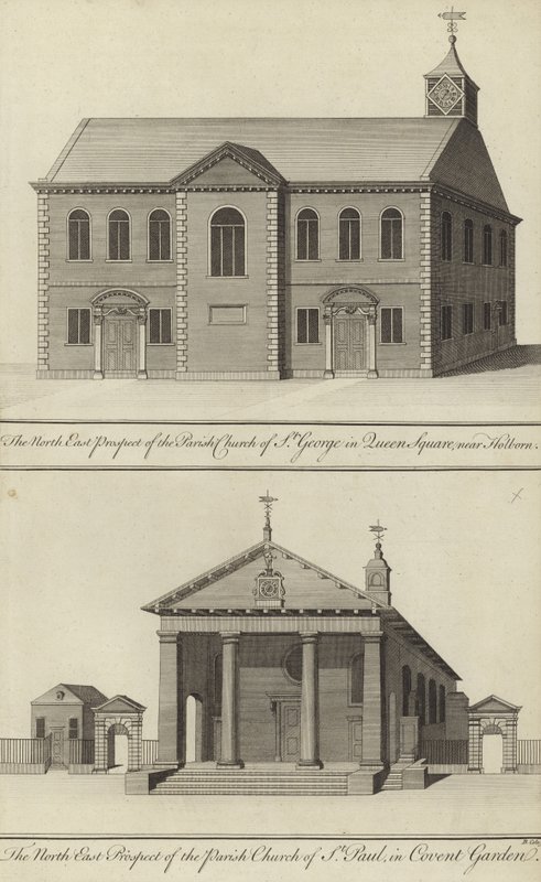 St George Kilisesi, Kraliçe Meydanı, Holborn yakınında ve St Paul Kilisesi, Covent Garden by English School