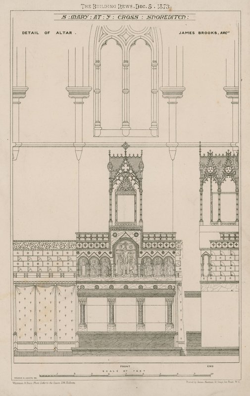 St Mary Kilisesi, Haç, Shoreditch by English School