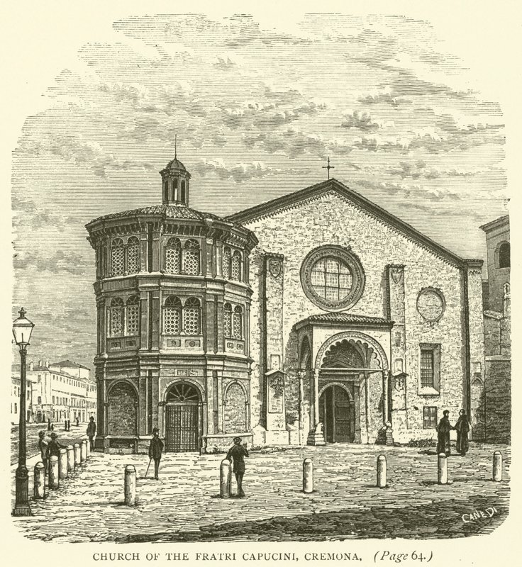 Fratri Capucini Kilisesi, Cremona (gravür) by English School