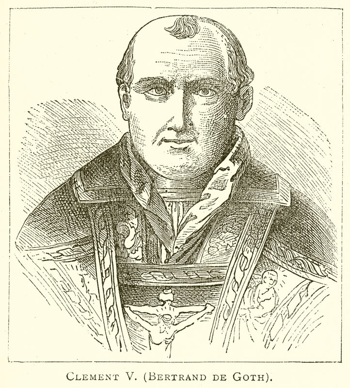 Clement V. (Bertrand de Got) by English School