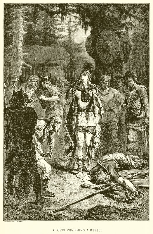 Bir Asiyi Cezalandıran Clovis by English School