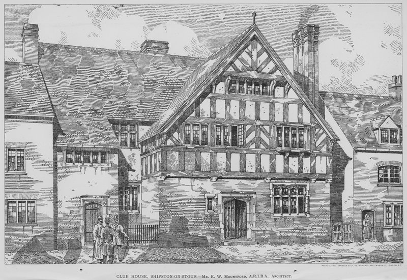 Kulüp Evi, Shipston-on-Stour (gravür) by English School