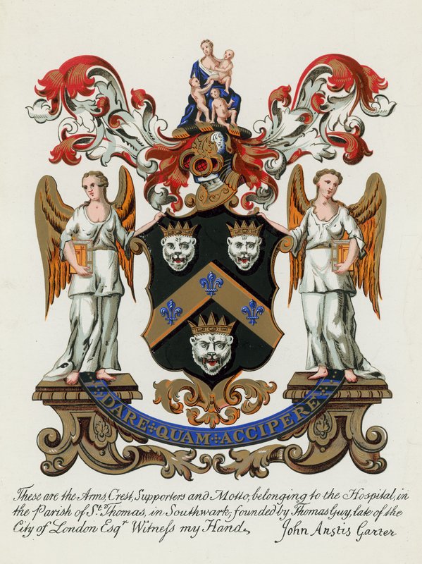 St Thomas, Southwark bucak içinde Hastanenin Arması by English School