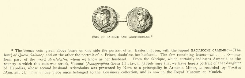 Salome ve Aristobulus Sikkeleri by English School