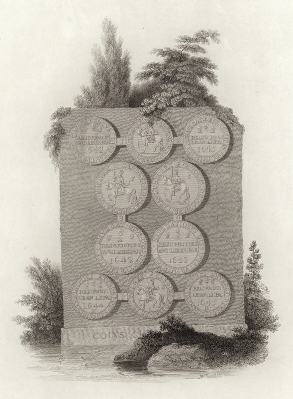 İngiliz İç Savaşı sırasında Kral I. Charles Sikkeleri by English School