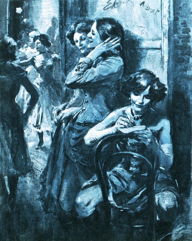 Colette sahneye çıkmayı beklerken yazıyor by English School