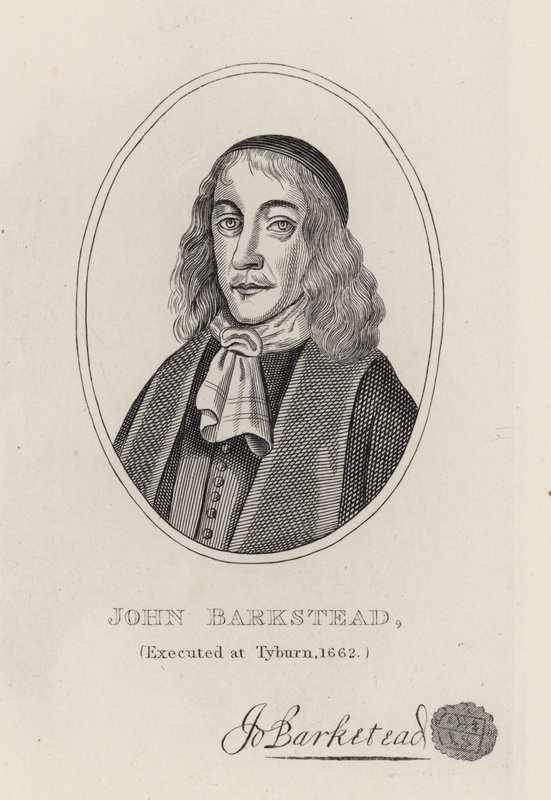 Albay John Barkstead (gravür) by English School
