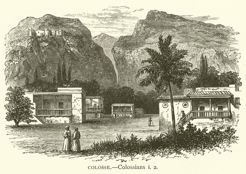 Colosse, Colossians, i, 2 (gravür) by English School