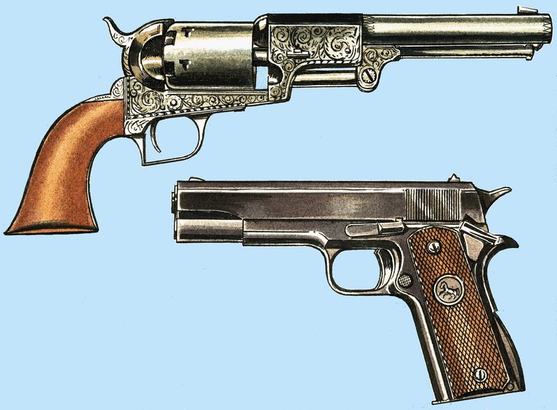 Colt Revolver ve otomatik by English School