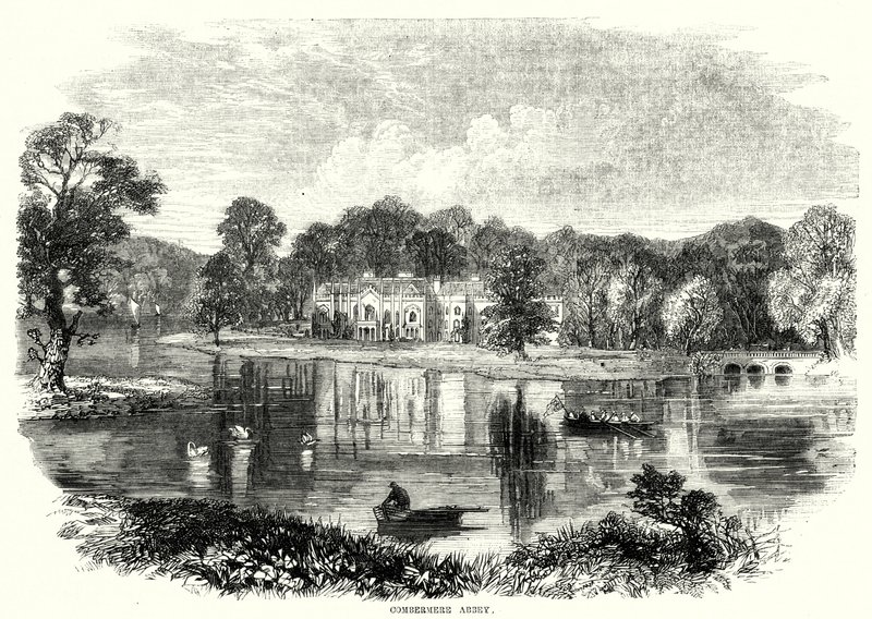 Combermere Manastırı (gravür) by English School