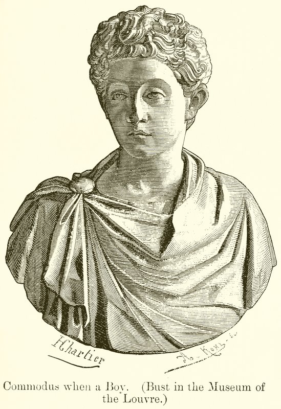 Erkekken Commodus. (Louvre Müzesi