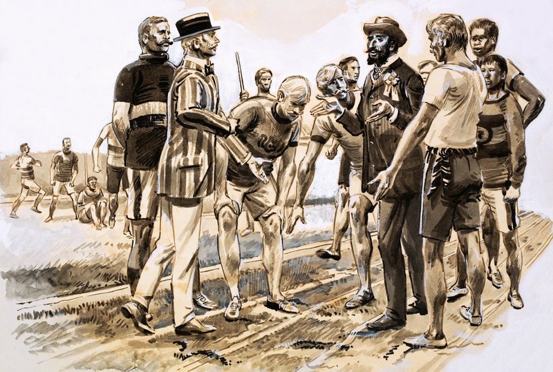 1900 Olimpiyat Oyunlarının Yarışmacıları by English School