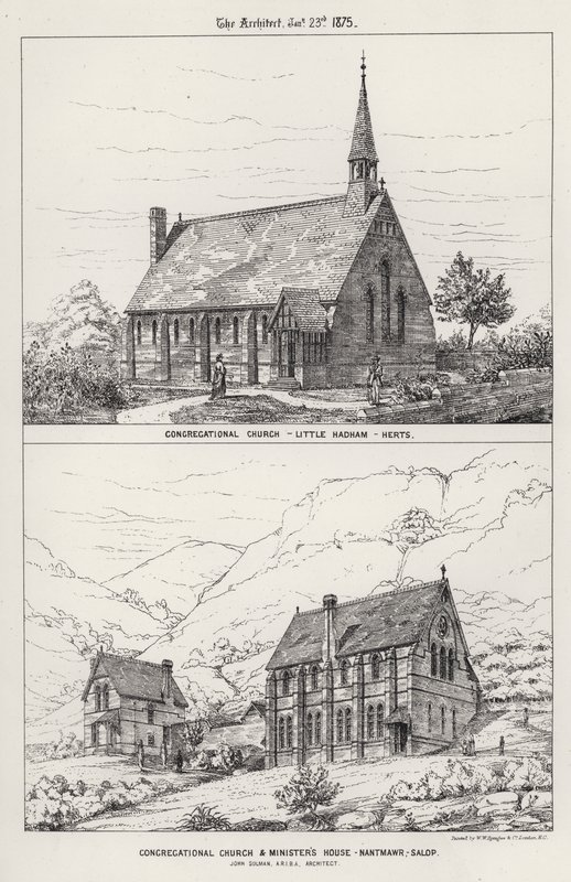 Cemaat Kilisesi, Küçük Hadham, Herts; Cemaat Kilisesi ve Bakan