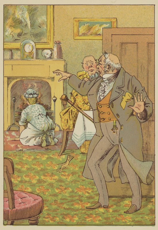 Şaşkınlık (renkli gravür) by English School