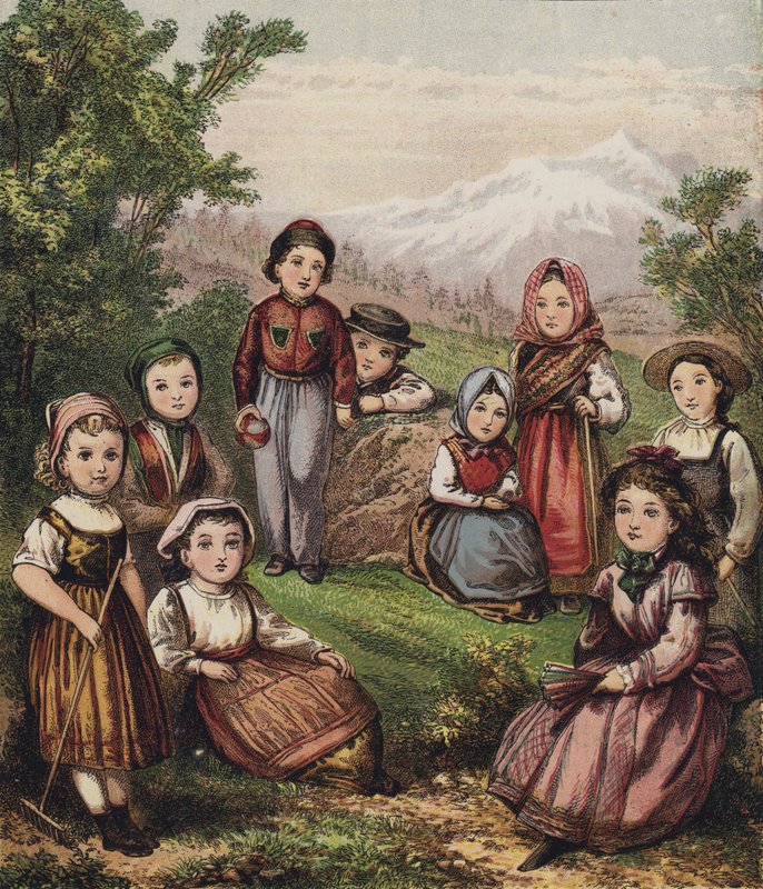 Kıta Çocukları (renkli taş) by English School
