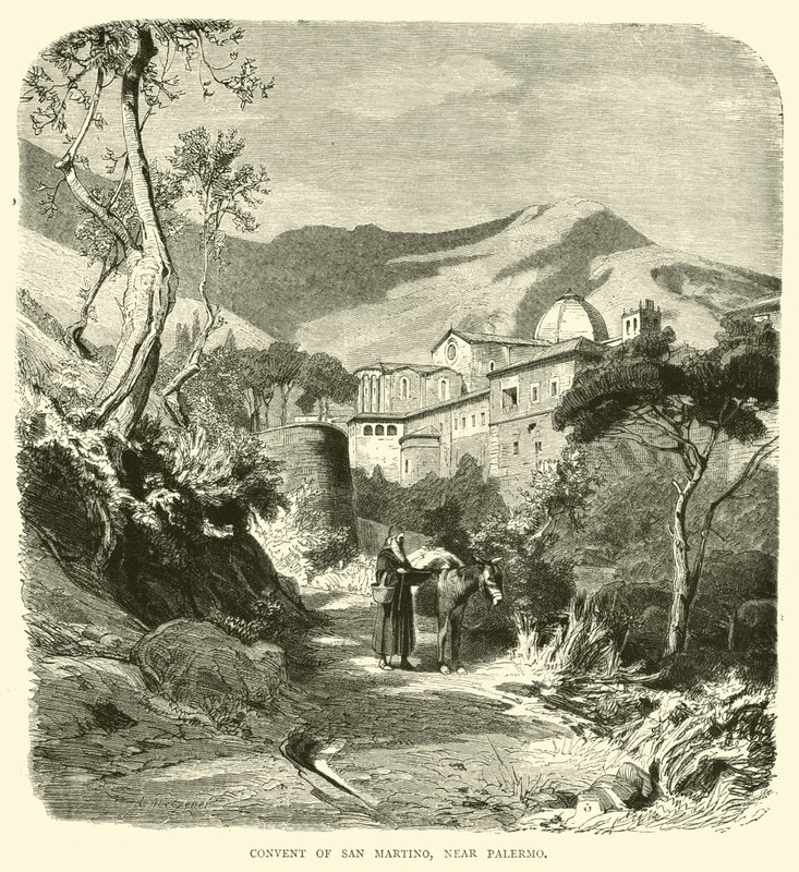 Palermo yakınlarındaki San Martino Manastırı by English School