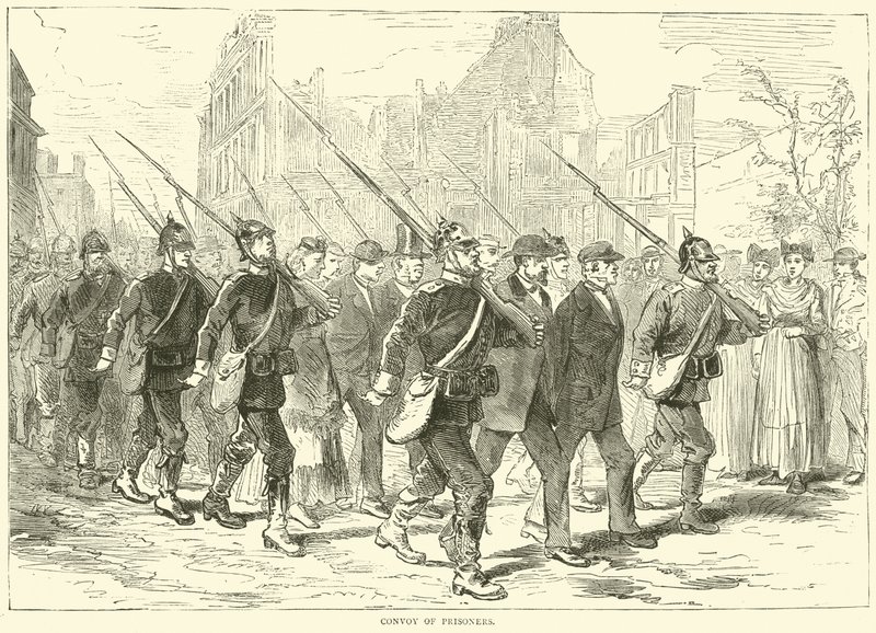 Mahkumların konvoyu, Ekim 1870 by English School