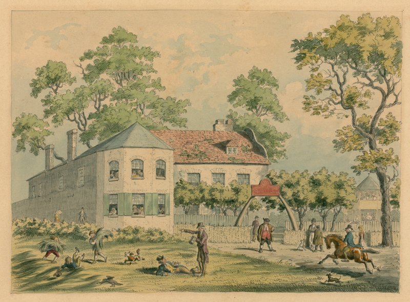 Kopenhag Evi, Londra; FW Pailthorpe tarafından orijinal suluboya by English School