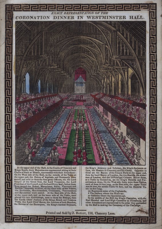 Majestelerinin taç giyme töreni [yani George III] Westminster