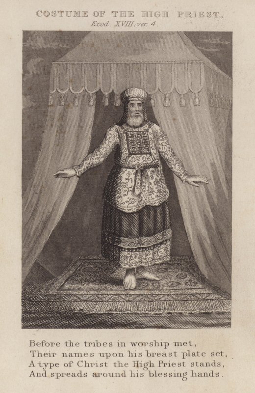Baş Rahip Kostümü, Exodus XVIII, ver 4 (gravür) by English School