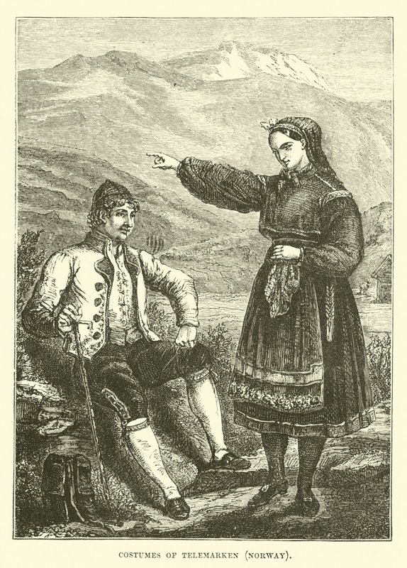 Telemarken, Norveç Kostümleri by English School