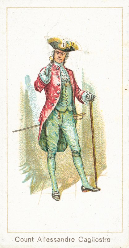 Kont Allessandro Cagliostro (chromolitho) by English School
