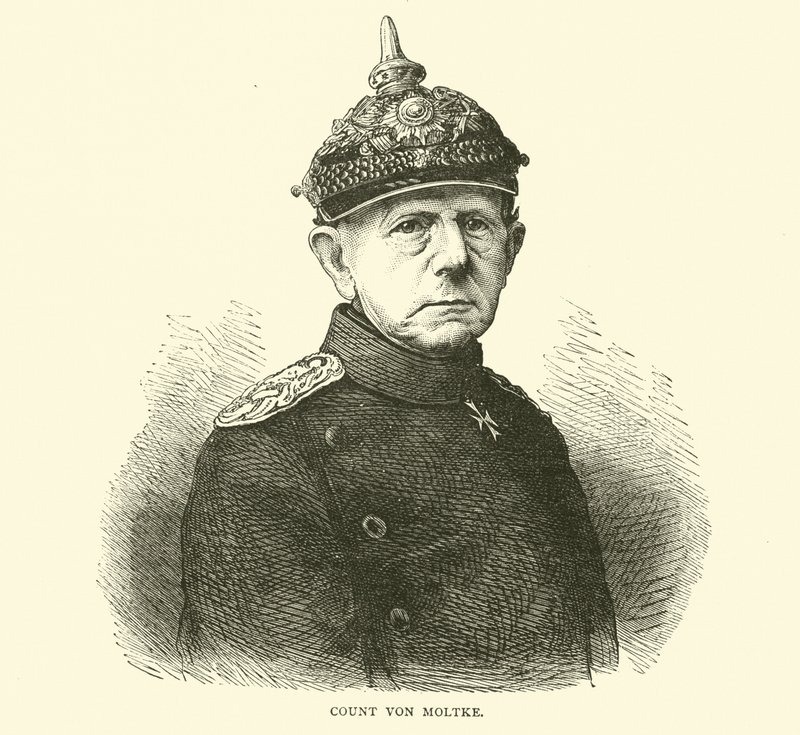 Kont Von Moltke, Temmuz 1870 by English School