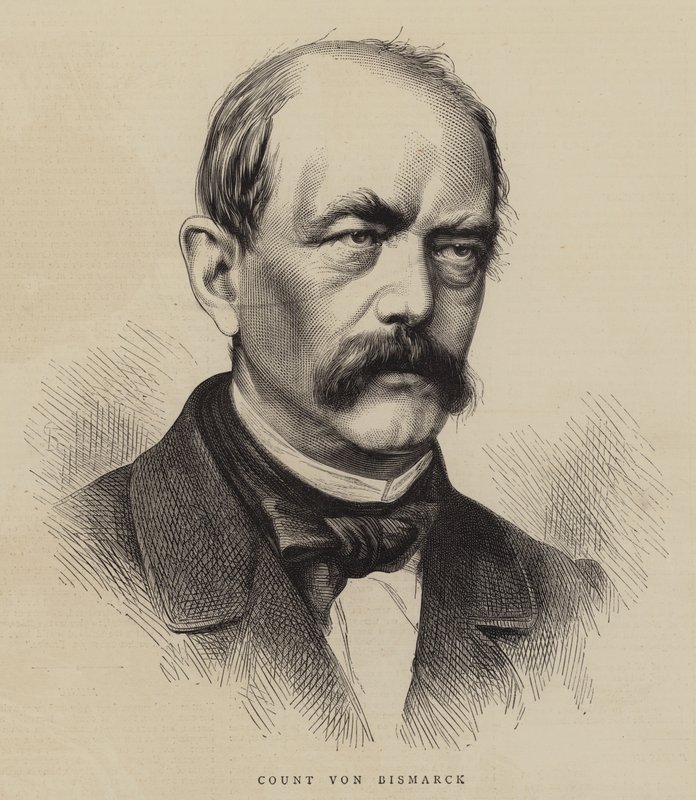 Kont von Bismarck (gravür) by English School