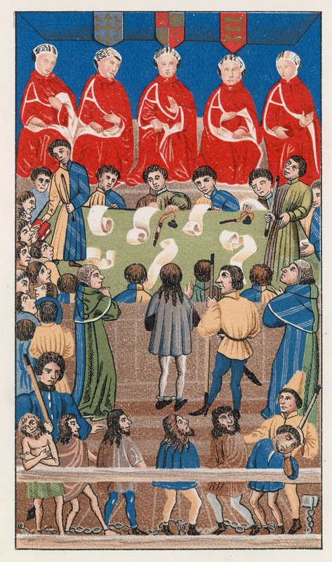 Krallar Bench Mahkemesi, zaman kralı Henry VI by English School