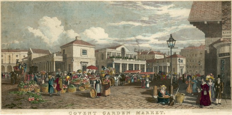 Covent Garden Pazarı, Londra by English School