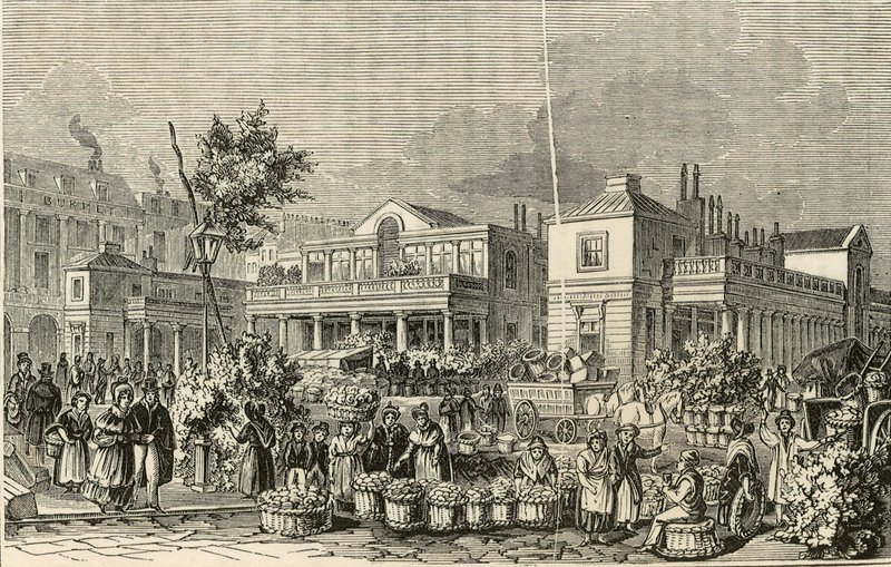 Covent Garden Pazarı, Londra by English School
