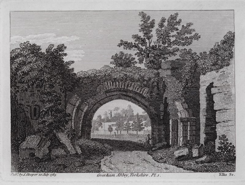 Coverham Abbey, Yorkshire (gravür) by English School