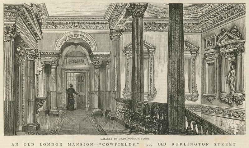 Cowfields, 30 Old Burlington Street: Galeriden misafir odası katına by English School