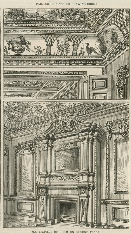 Cowfields, 30 Old Burlington Street: Zemin kattaki odanın şöminesi by English School