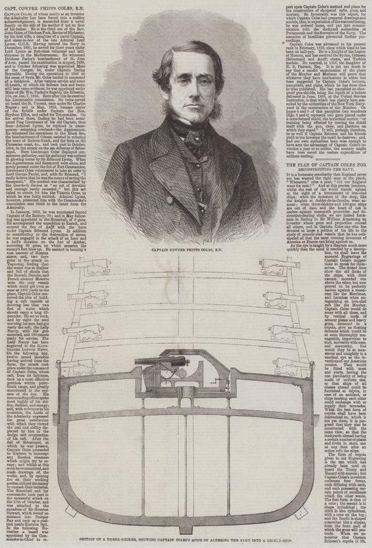 Cowper Phipps Coles (gravür) by English School