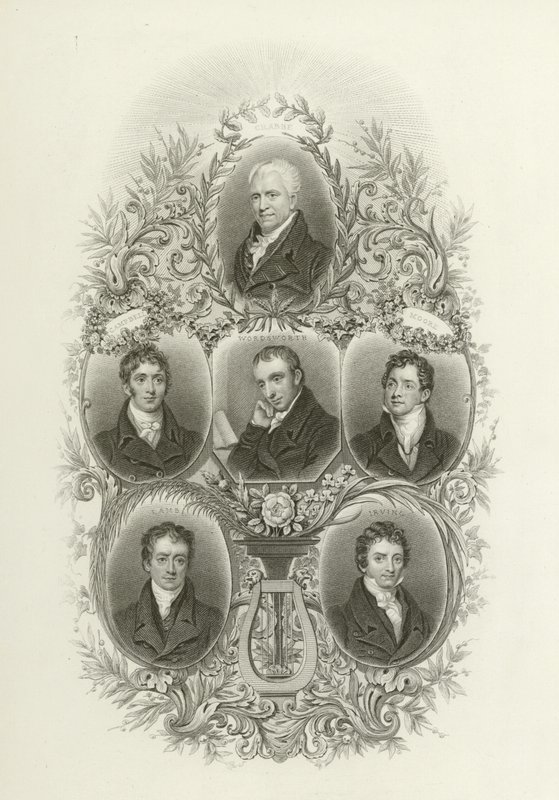 Crabbe, Campbell, Wordsworth, Moore, Kuzu, Irving by English School