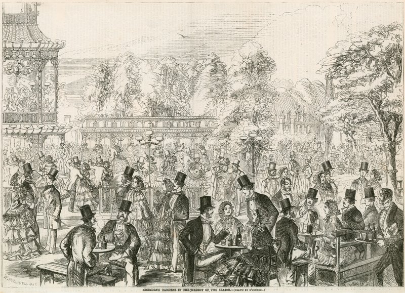 Cremorne Gardens, Londra, sezonun zirvesinde by English School