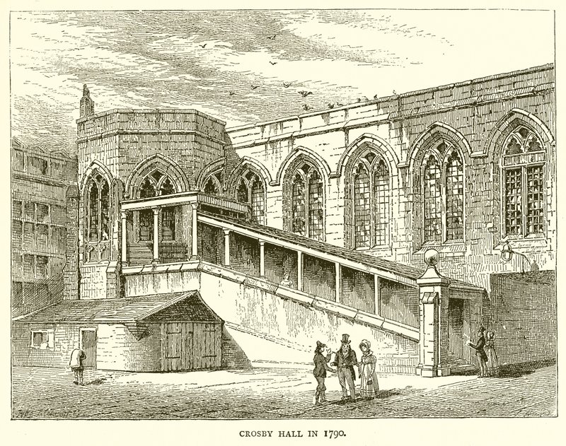 1790 yılında Crosby Salonu by English School