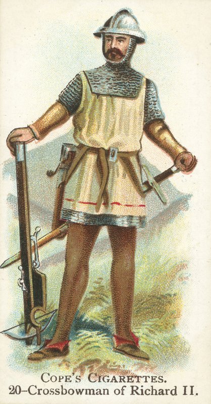 Arbaletçi, Kral II. Richard (kromolitho) by English School
