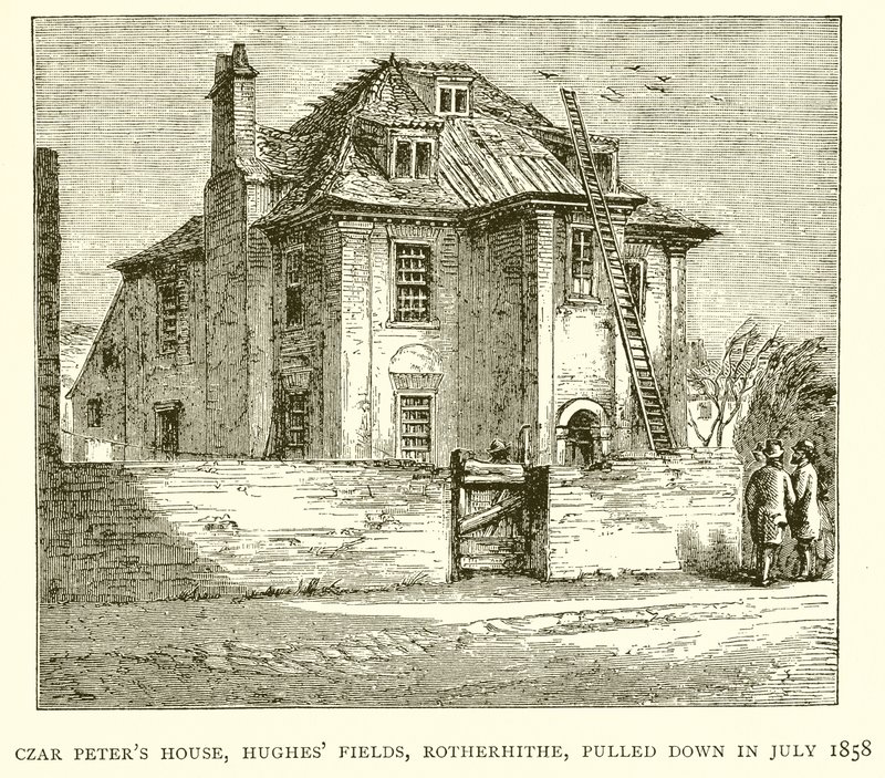 Çar Peters Evi, Hughes Fields, Rotherhithe, Temmuz 1858